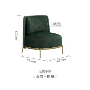 Ghế Sofa Đơn Sang Trọng Phong Cách Ý: Tối Giản, Tiếp Tân, Khách Sạn, Phòng Khách và Văn Phòng - Hình ảnh 4