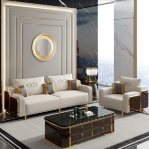 Sofa Da Bò Ý Cao Cấp: Thiết Kế Hậu Hiện Đại Kết Hợp Sang Trọng Cho Phòng Khách - Hình ảnh 6