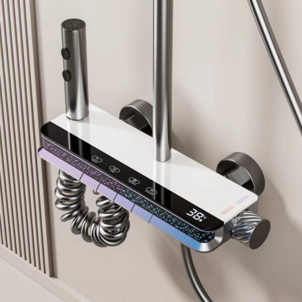 Bộ Sen Tắm Cao Cấp – Vòi Hoa Sen LED, Súng Xám Toàn Đồng, Hiển Thị Nhiệt Độ – Nhập Khẩu Chính Hãng Bộ Sen Tắm Cao Cấp – Vòi Hoa Sen LED, Súng Xám Toàn Đồng, Hiển Thị Nhiệt Độ – Nhập Khẩu Chính Hãng